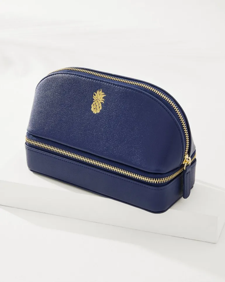 Hot Tommy Bahama Abby Pineapple Travel Organizer Navy
