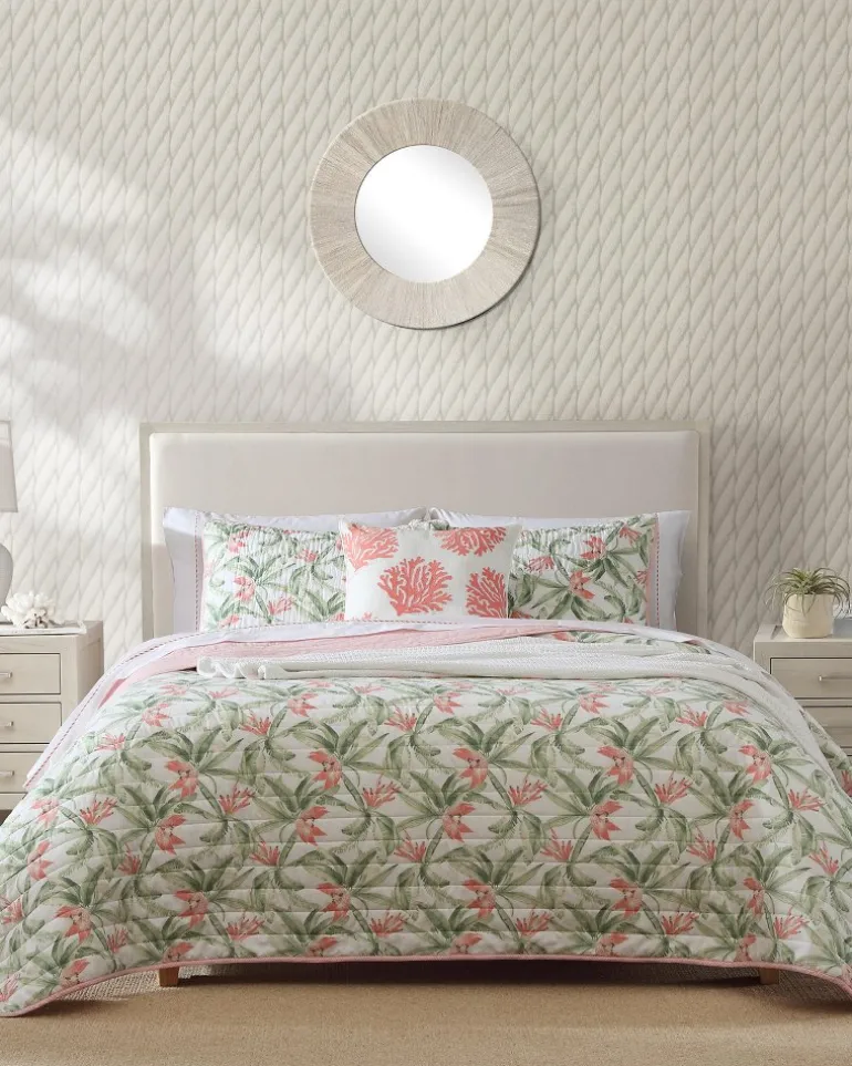 Outlet Tommy Bahama Acapulco Palms Reversible 2-Piece Twin Quilt Set Green