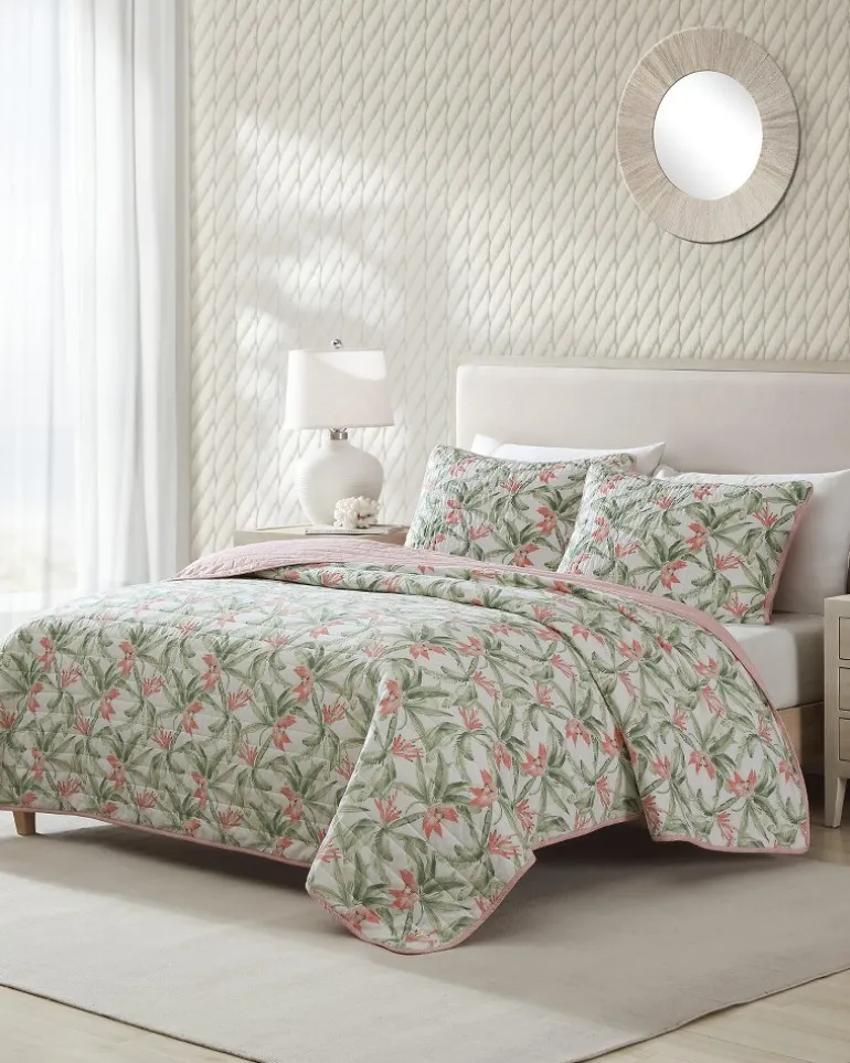 Outlet Tommy Bahama Acapulco Palms Reversible 2-Piece Twin Quilt Set Green