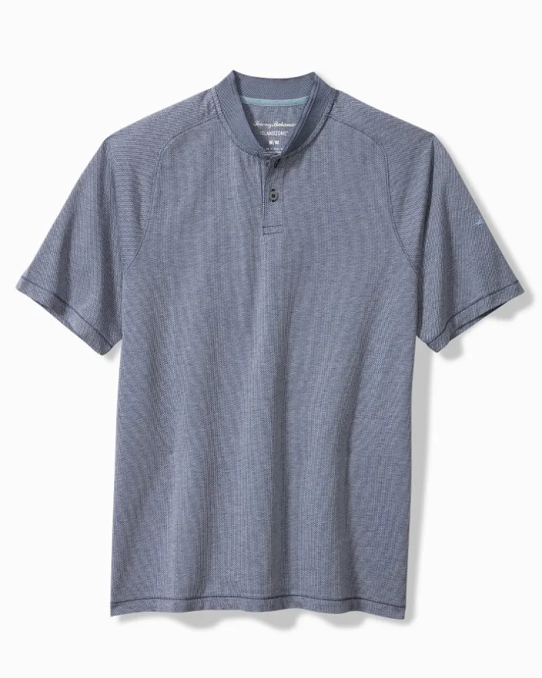 Clearance Tommy Bahama Alki Point Short-Sleeve IslandZone® Henley Eclipse