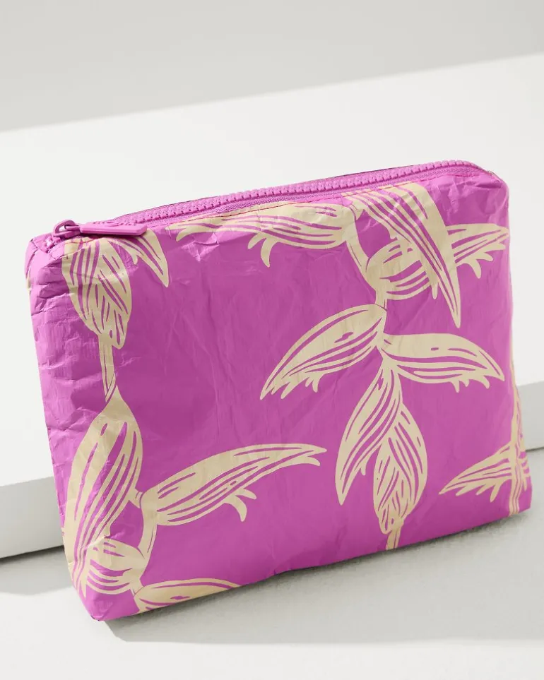 New Tommy Bahama Aloha Collection Heliconia Small Pouch Glow/Orchid
