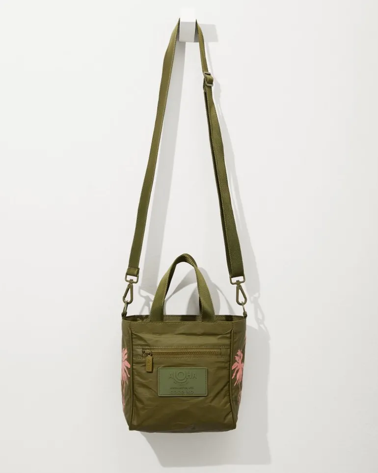 New Tommy Bahama Aloha Collection Paumalu Crossbody Bag Olive