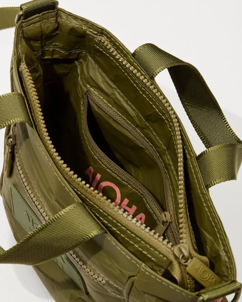 New Tommy Bahama Aloha Collection Paumalu Crossbody Bag Olive
