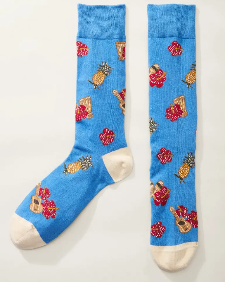 Fashion Tommy Bahama Aloha Spirit Socks Buccaneer Blue
