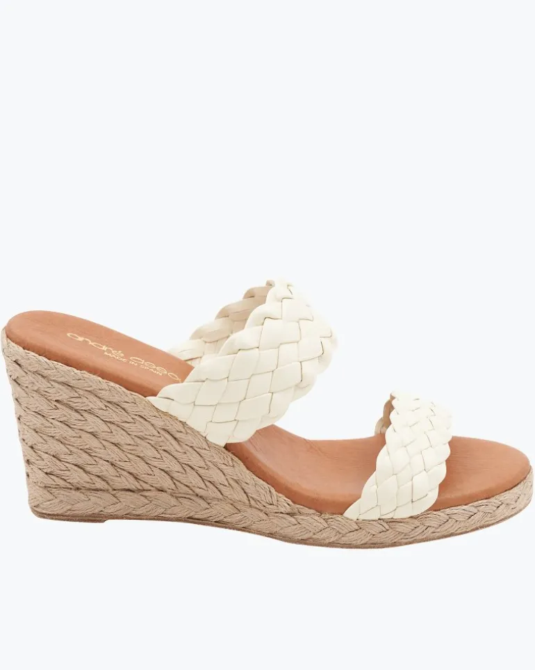 Outlet Tommy Bahama André Assous Aria Woven Wedges White