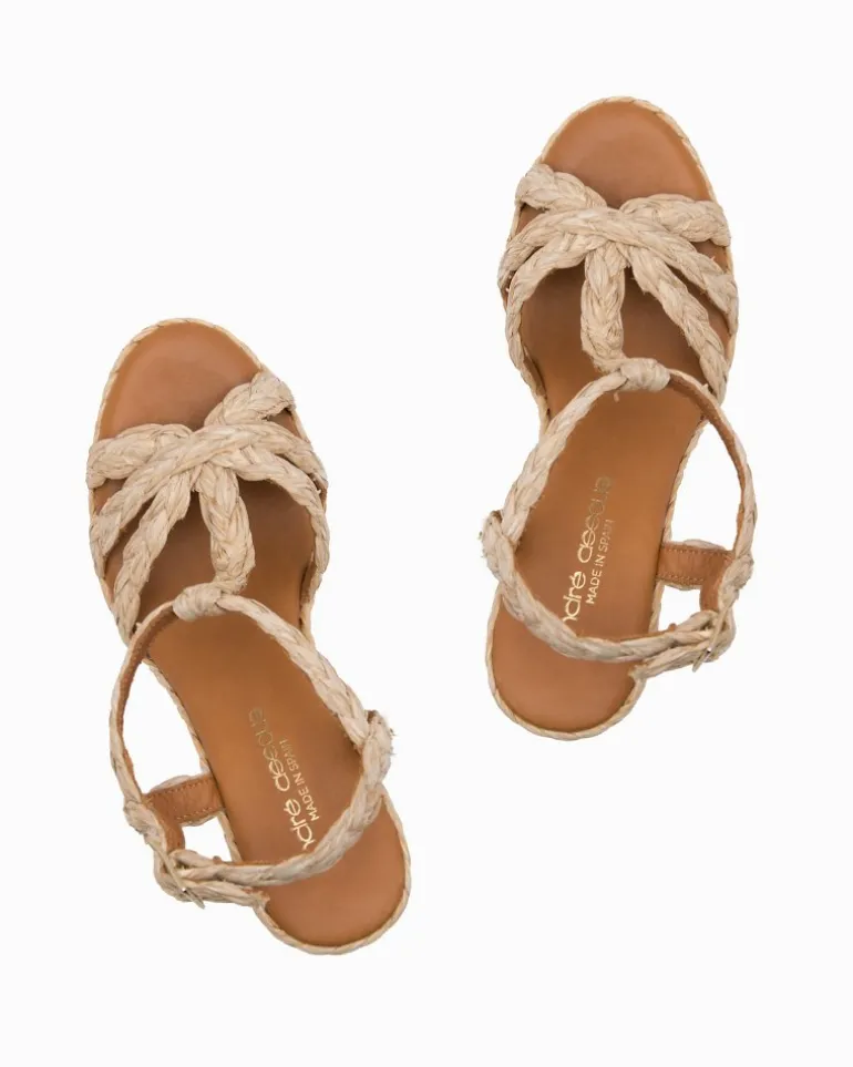 Hot Tommy Bahama André Assous Madina Raffia Wedges Beige
