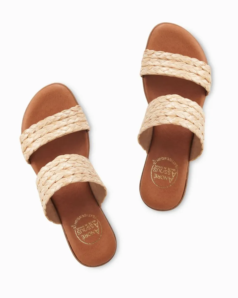 Discount Tommy Bahama André Assous Narice Raffia Featherweights™ Sandals Beige