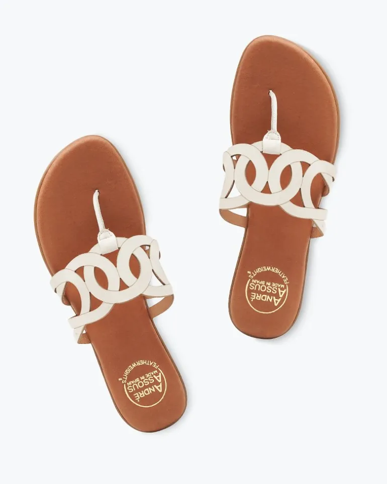 Hot Tommy Bahama André Assous Nature Leather Featherweights™ Sandals White