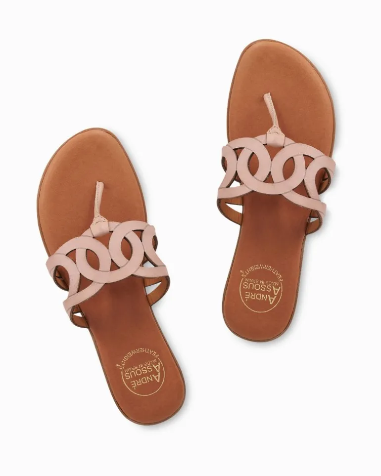 Cheap Tommy Bahama André Assous Nature Leather Featherweights™ Sandals Blush