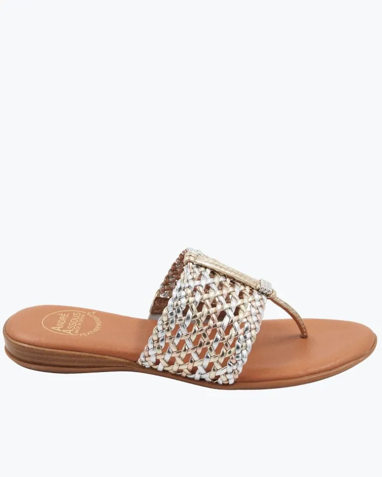 Fashion Tommy Bahama André Assous Nice Featherweights™ Sandals Metallic