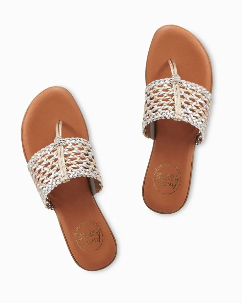 Fashion Tommy Bahama André Assous Nice Featherweights™ Sandals Metallic