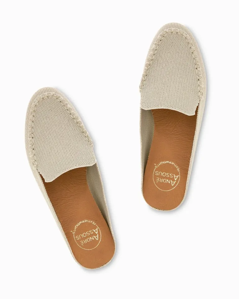 Fashion Tommy Bahama André Assous Nolah Crème Platino Knit Featherweights™ Mules Creme/Platino