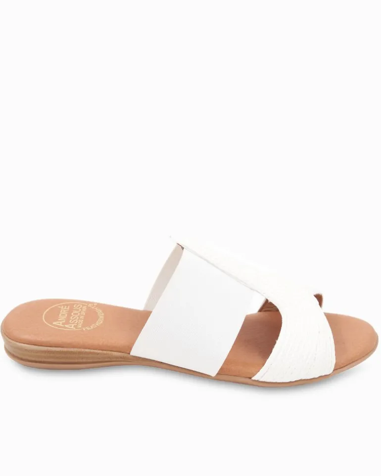 Online Tommy Bahama André Assous Noor Stretch-Raffia Featherweights™ Sandals White