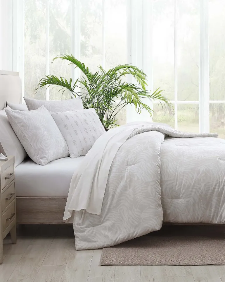 Sale Tommy Bahama Art Of Palms 8-Piece King Bed Set Beige