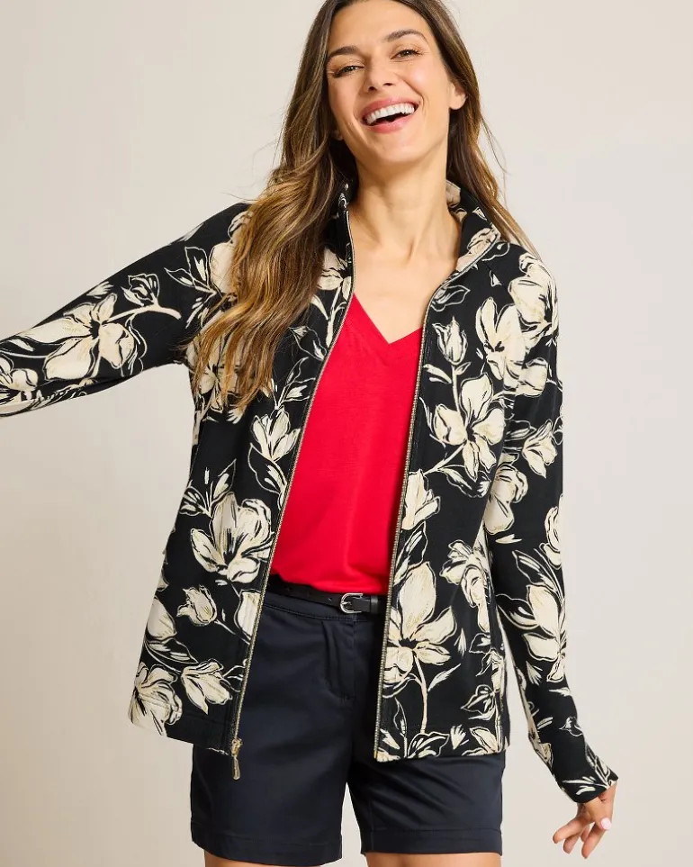 Discount Tommy Bahama Aruba Noche Mar Full-Zip Sweatshirt Black