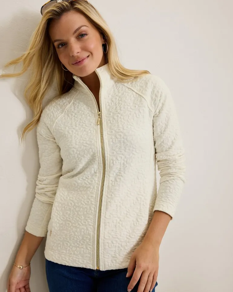 Online Tommy Bahama Aruba Purr-fection Full-Zip Sweatshirt Coconut