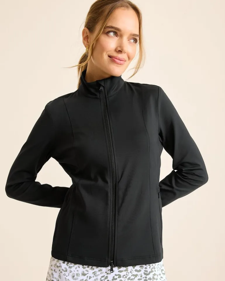 New Tommy Bahama Aubrey IslandZone® Full-Zip Jacket Black