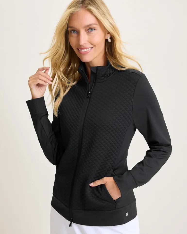 Online Tommy Bahama Aubrey Quilted Hybrid Jacket Black