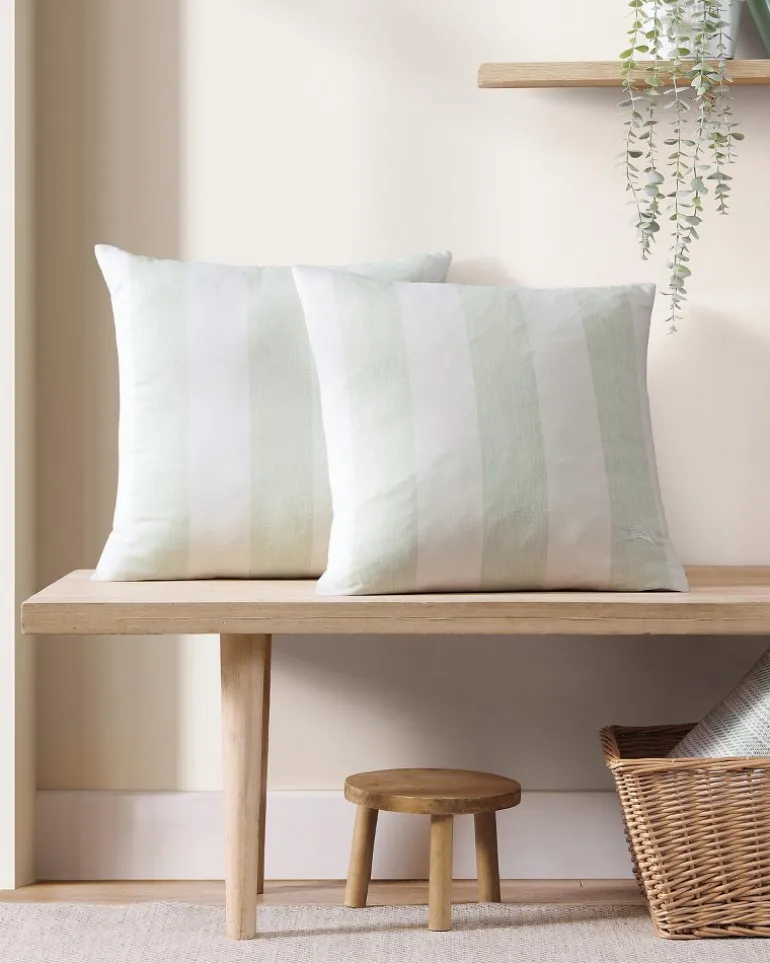Online Tommy Bahama Awning Stripe Decorative Pillow Green