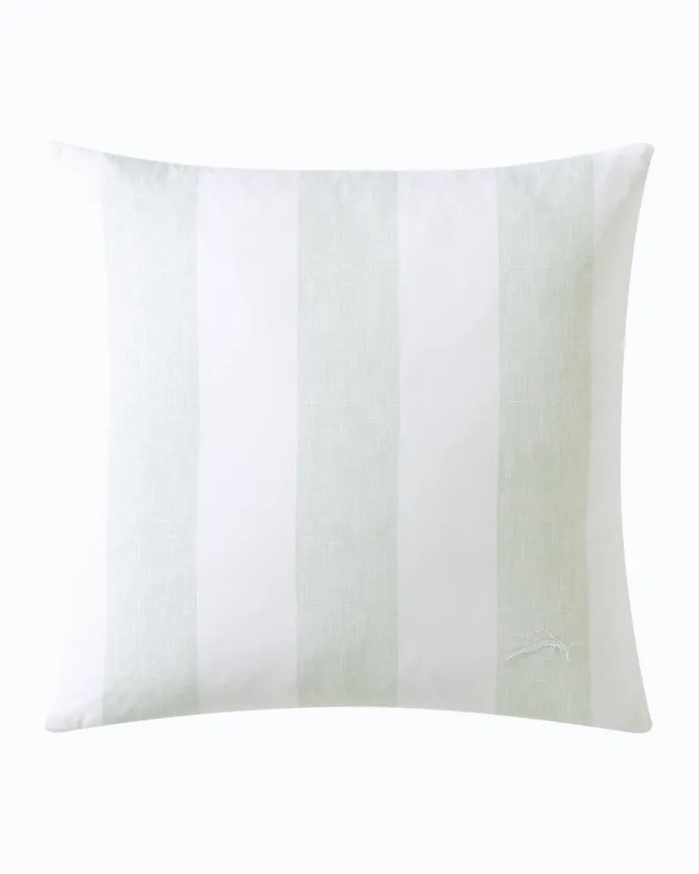 Online Tommy Bahama Awning Stripe Decorative Pillow Green