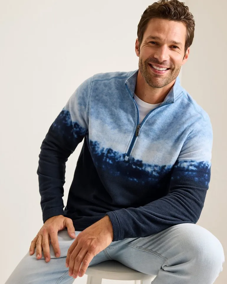Clearance Tommy Bahama Azul Tides Ombré Half-Zip Sweatshirt Blues