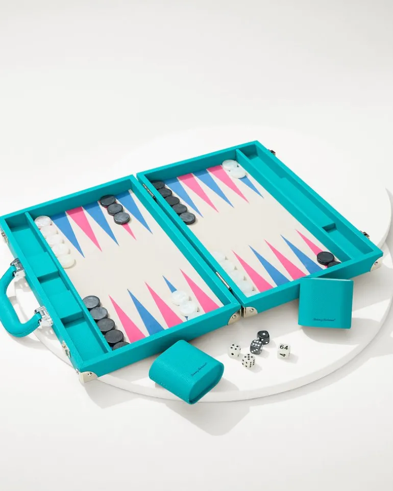 Fashion Tommy Bahama Backgammon Game Set Teal