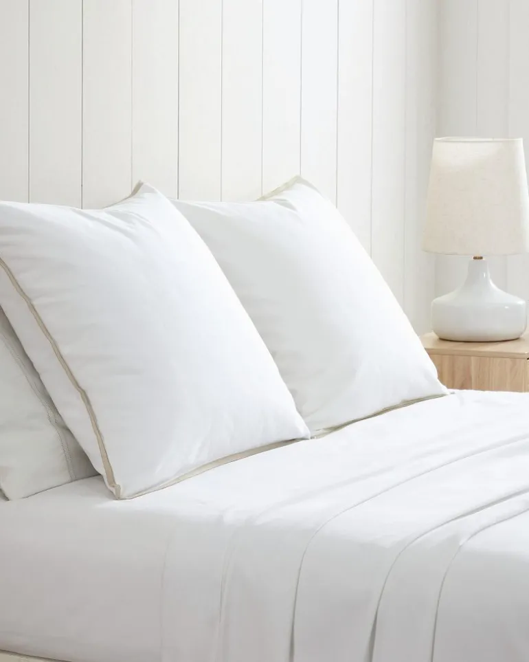 New Tommy Bahama Bahama Basic Canvas European Shams - Set of 2 White