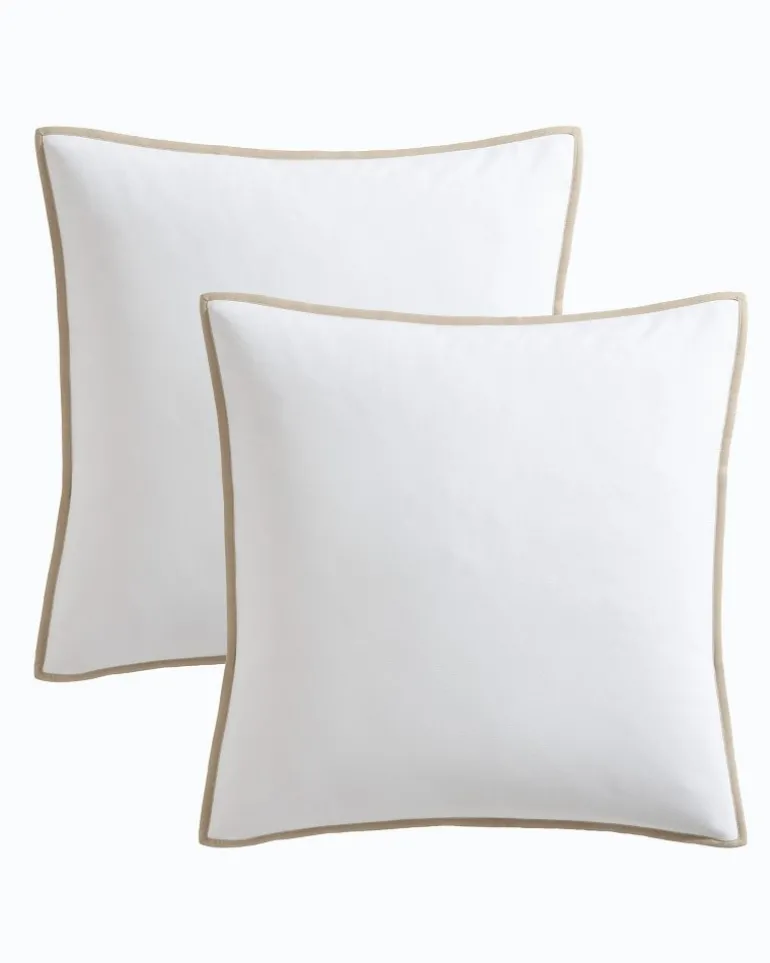 bahama_basic_canvas_white_european_shams__set_of__2.webp New Tommy Bahama Bahama Basic Canvas European Shams - Set of 2 White