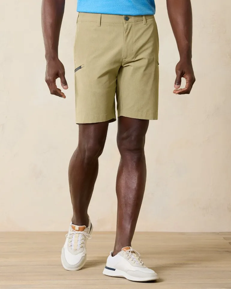 Best Sale Tommy Bahama Bahama Coast Cargo IslandZone® 9-Inch Shorts Stone Khaki