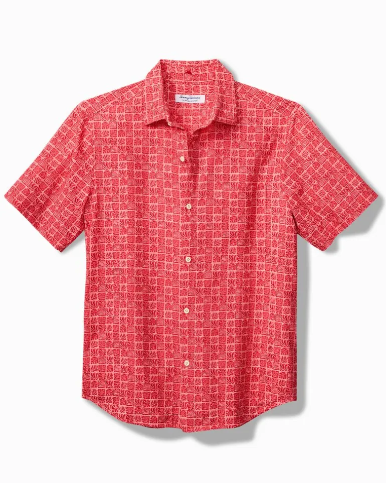 Best Tommy Bahama Bahama Coast Cozumel Tiles IslandZone® Shirt Coral Coast