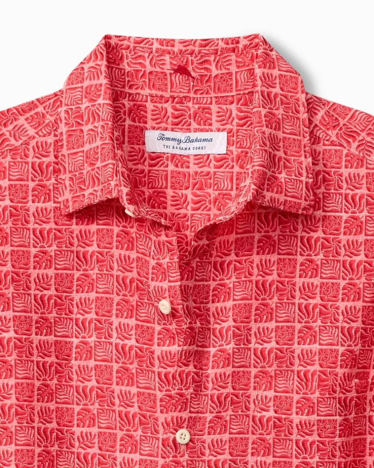 Best Tommy Bahama Bahama Coast Cozumel Tiles IslandZone® Shirt Coral Coast