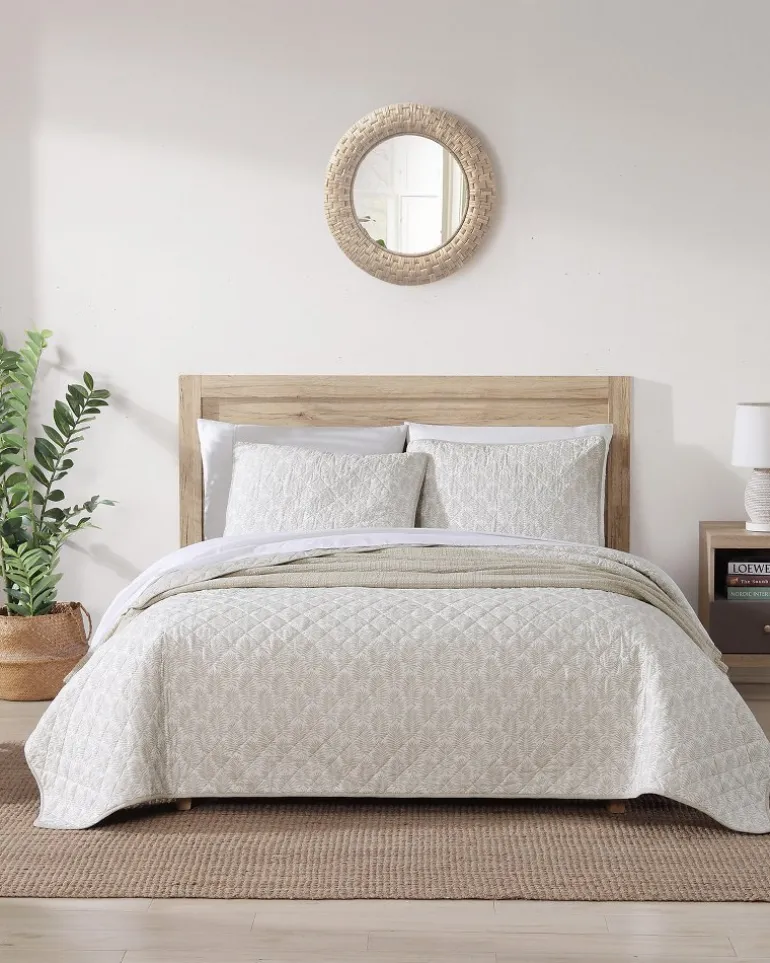 Store Tommy Bahama Bahama Fronds Reversible 3-Piece Full/Queen Quilt Set Brown
