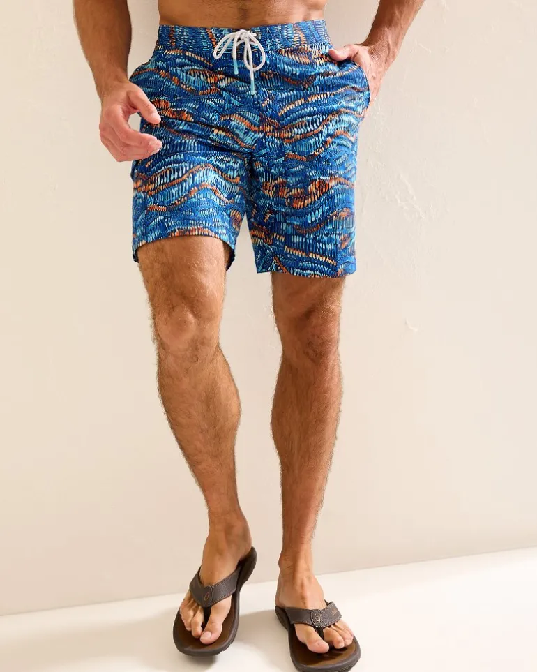 Cheap Tommy Bahama Baja Monte Rio Geo 9-Inch Boardshorts Kingdom Blue