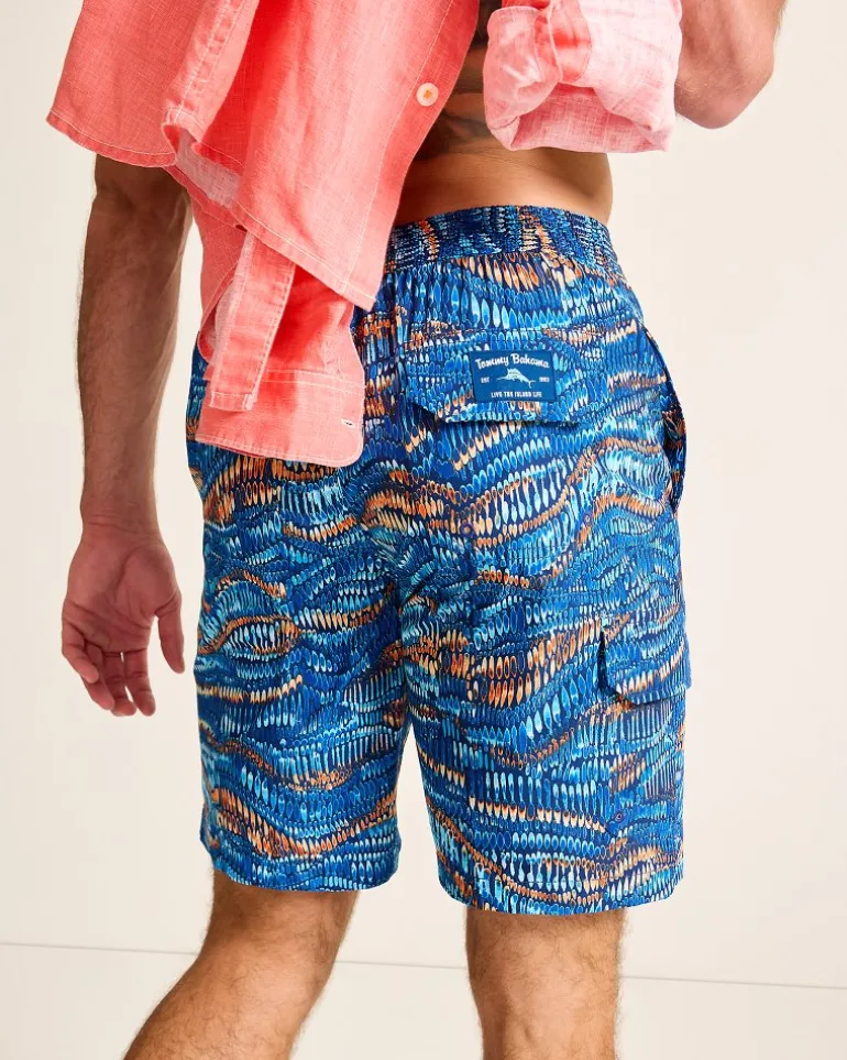 Cheap Tommy Bahama Baja Monte Rio Geo 9-Inch Boardshorts Kingdom Blue