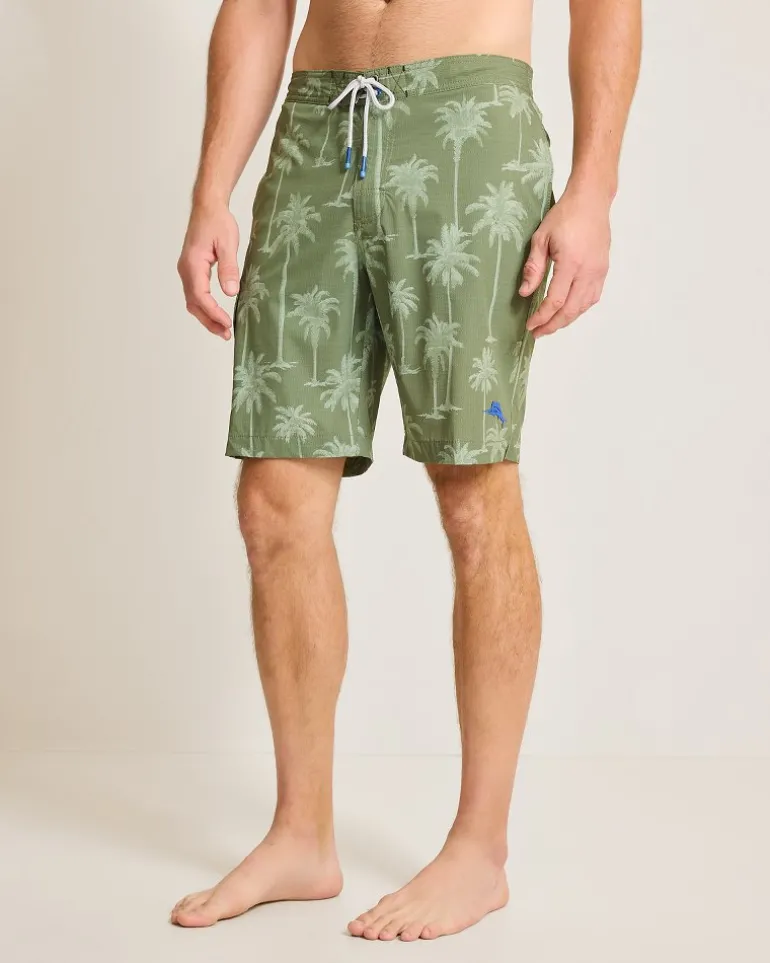 Flash Sale Tommy Bahama Baja Palmero 9-Inch Boardshorts Army Green