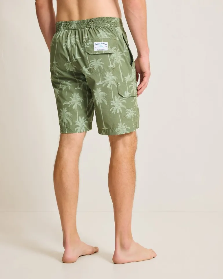 Flash Sale Tommy Bahama Baja Palmero 9-Inch Boardshorts Army Green
