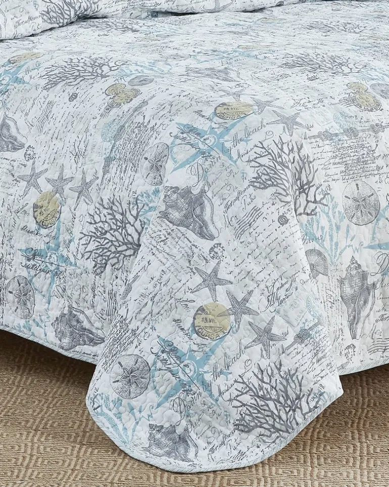 Cheap Tommy Bahama Beach Bliss 2-Piece Twin Quilt Set Grey
