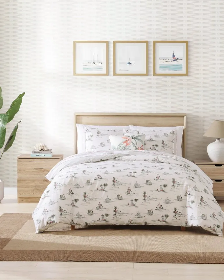 Clearance Tommy Bahama Beach Club 3-Piece Full/Queen Comforter Set Grey