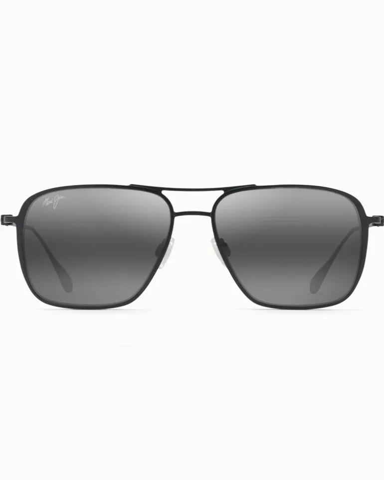 Fashion Tommy Bahama Beaches Aviator Sunglasses by Maui Jim® Matte Black