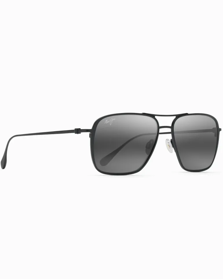Fashion Tommy Bahama Beaches Aviator Sunglasses by Maui Jim® Matte Black