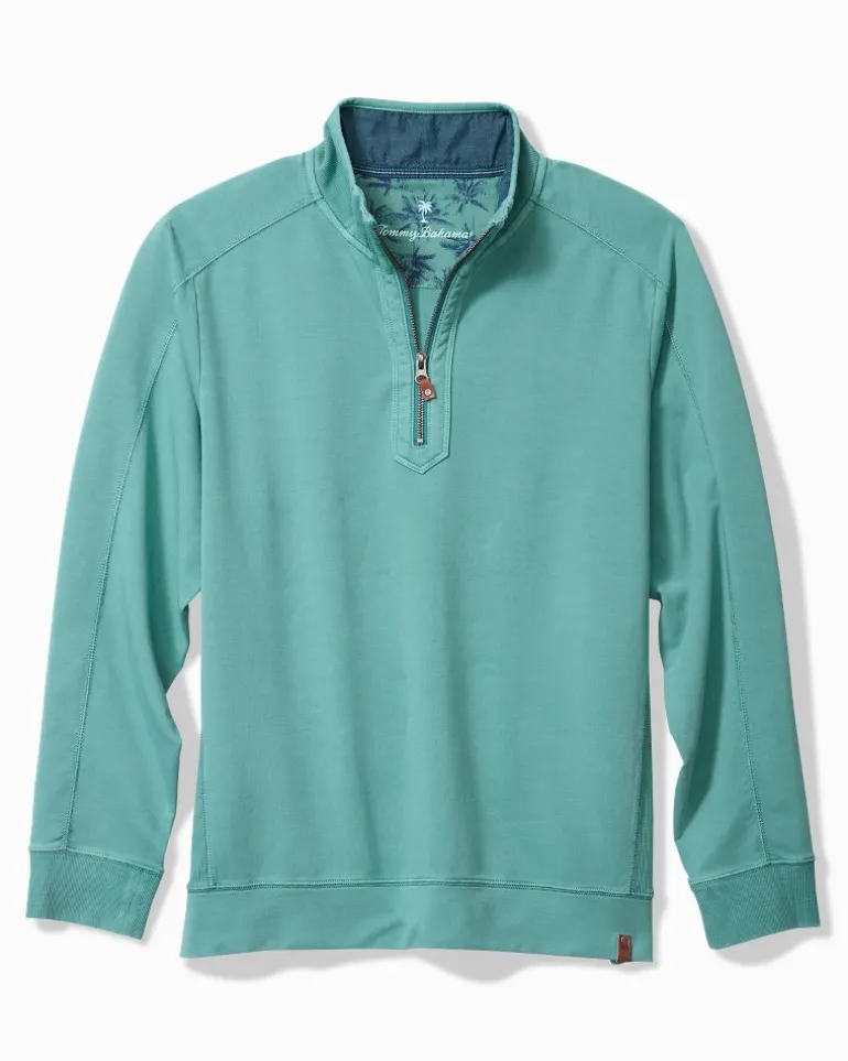 Store Tommy Bahama Ben & Terry Half-Zip Sweatshirt Bristol Blue