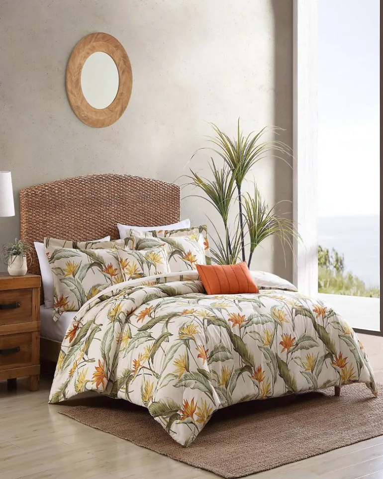 Online Tommy Bahama Birds of Paradise 5-Piece King Comforter Set Ivory Cream