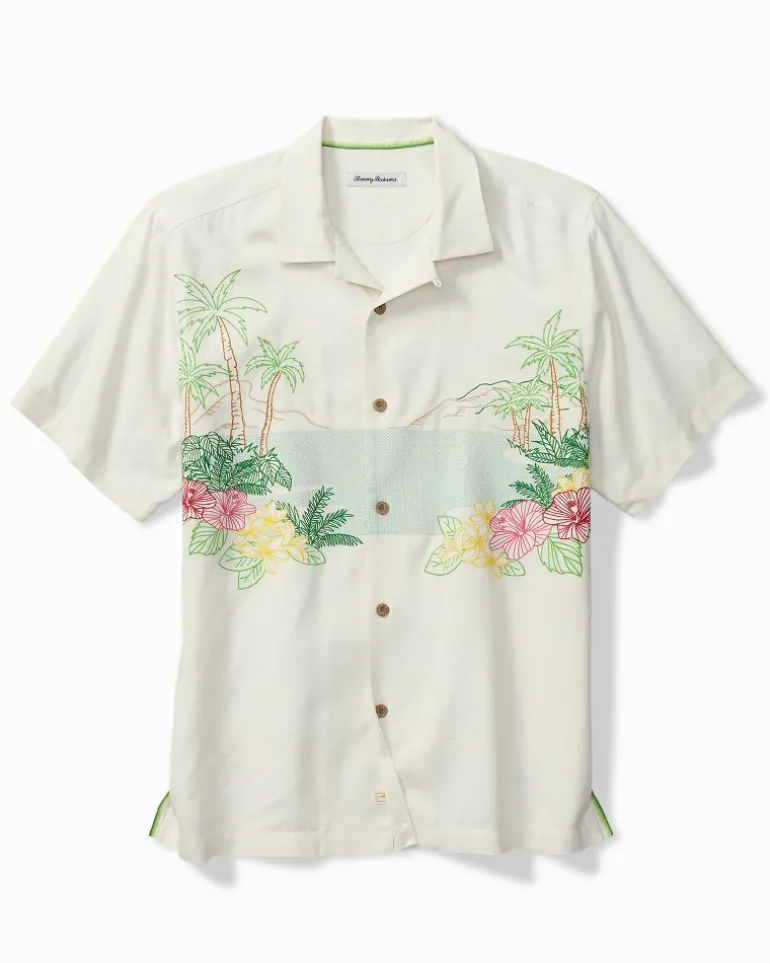 Sale Tommy Bahama Bloom With a View Silk Camp Shirt Continental