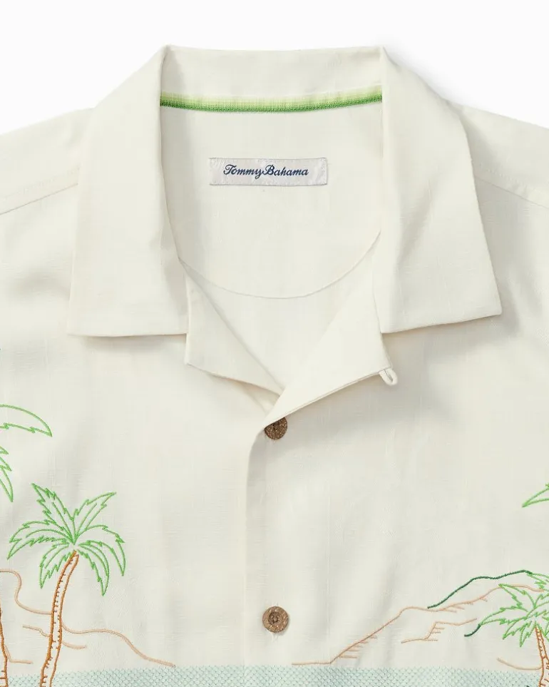 Sale Tommy Bahama Bloom With a View Silk Camp Shirt Continental