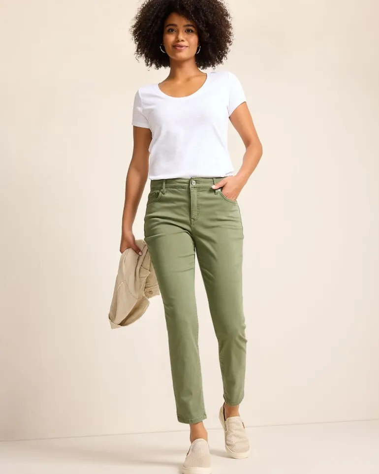 Outlet Tommy Bahama Boracay® Beach High-Rise Ankle Jeans Tea Leaf