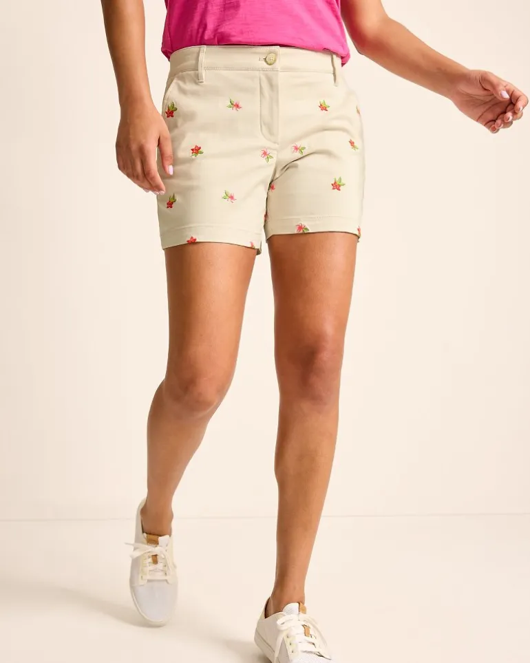 Best Sale Tommy Bahama Boracay® Ditsy Tropic 5-Inch Shorts Moonbeam