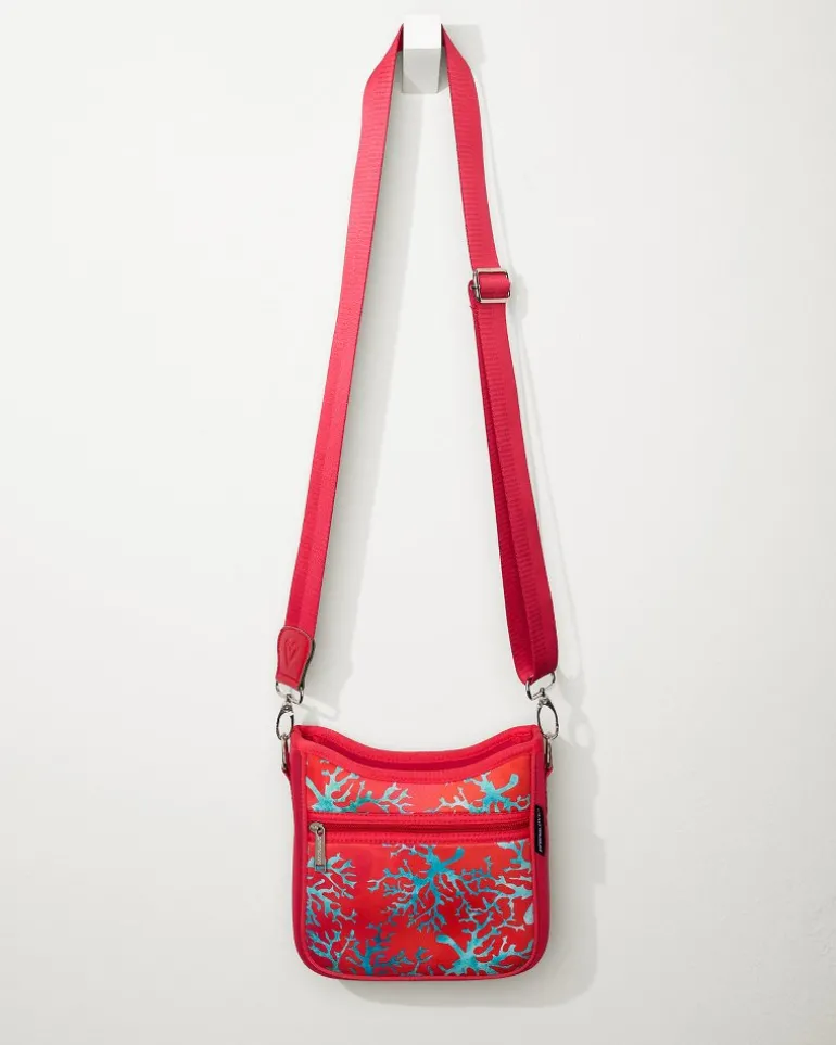 Outlet Tommy Bahama Botanical Mini Crossbody Bag Coral