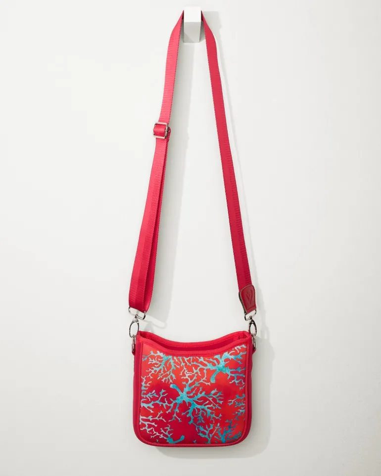 Outlet Tommy Bahama Botanical Mini Crossbody Bag Coral