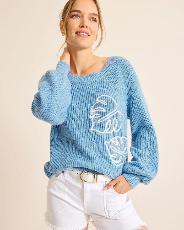 Sale Tommy Bahama Breezy Beach Crew Sweater Infinity Pool