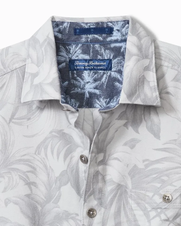 Shop Tommy Bahama Canyon Beach Durango Palms Stretch Flannel Shirt Micro Chip